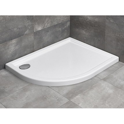 Душовий піддон асеметричний Radaway Tasos Plus E 100x80 см, Правий, білий (STE1086-30R)