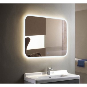 Квадратне дзеркало з LED підсвіткою у ванну UWiS Lion 600, 60х60x3 см Квадратне дзеркало з LED підсвіткою у ванну UWiS Lion 600, 60х60x3 см