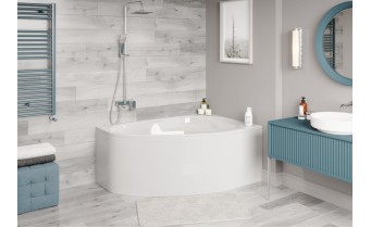 Ванна акрилова Vagnerplast Flora 150x100 см R, Правостороння (VPBA151FLA3PX-01)