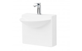 Підвісний умивальник ArtCeram Oneshot wall mini, white (WLL0010100) Підвісний умивальник ArtCeram Oneshot wall mini, white (WLL0010100)