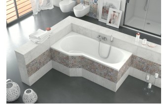 Ванна акрилова Excellent BeSpot 160x80/65 см, Лівостороння (WAEX.BSL16WH)