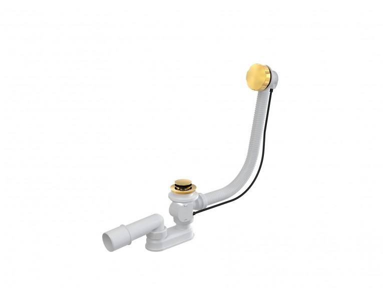Сифон для ванн Alca for Besco автомат 570 мм, золотий / gold (SW-AUTO-G)