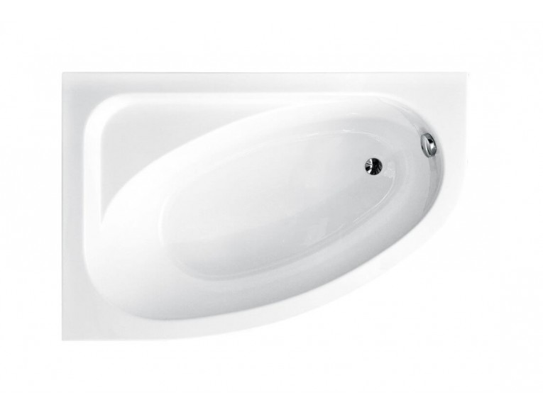 Ванна акрилова Besco Cornea 140x80 L, аисметрична (WAC-140-NL)