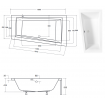 Ванна акрилова Besco Intima 160x90 L, асиметрична (WAIT-160-NL) Ванна акрилова Besco Intima 160x90 L, асиметрична (WAIT-160-NL)