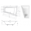 Ванна акрилова для двох осіб Besco Intima Duo Slim 170x125 L, асиметрична, торець бортика 15 мм (WAID-170-SL) Ванна акрилова для двох осіб Besco Intima Duo Slim 170x125 L, асиметрична, торець бортика 15 мм (WAID-170-SL)