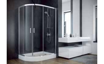 Душова кабіна Besco Modern 120x90x185, графітне скло (MA-120-90-G)
