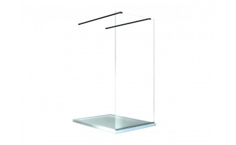 Душова кабіна Besco Aveo Due Black 100x195, прозоре скло (ADB-100-195C)