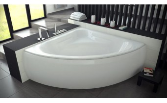 Ванна акрилова Besco Mia 130x130, кутова (WAM-130-NS)