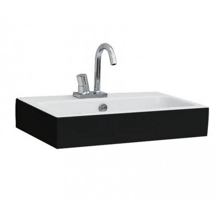Підвісний умивальник ArtСeram Block, black white (BKL0010150)