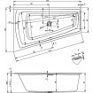 Ванна акрилова Riho Still Smart LED 170x110 см, R (BR0300500K00130) Ванна акрилова Riho Still Smart LED 170x110 см, R (BR0300500K00130)