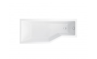 Акрилова ванна з душовою шторкою Besco Integra 170x75 L, асиметрична (WAI-170-PL2)