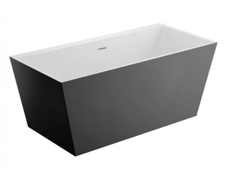 Окремостояча ванна Polimat LEA 170x80, графітова + ніжки (00418)