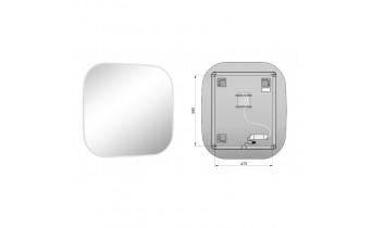 Дзеркало з LED підсвіткою у ванну Elita Sharon 80/70 White, 80x70x3 см (168118)