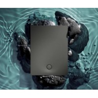 Душовий піддон, камяний Omnires Aquarock M+ 90x160 см, антиковзкий, прямокутний, Попелясто сірий матовий