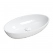 Умивальник на стільницю Omnires Siena M+ 60x35 см, білий глянцевий (SIENALUNBP)