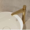 Умивальник на стільницю Omnires Silk M+ 40 см, круглий, білий глянцевий (SILKR400BP)
