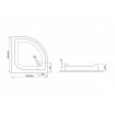 Душовий піддон Polimat Pako 1 80x80 (00094)