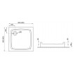 Душовий піддон Polimat Patio 1 80x80 (00732)