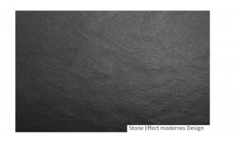 Душовий піддон конгломерат SMC, прямокутний Besco Vexo Black UltraSlim 160x90x2,6 см, Чорний матовий, із структорованою поверхнею