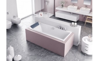 Ванна акрилова Excellent Pryzmat Slim 160x75 см (WAEX.PRY16WHS-BN)
