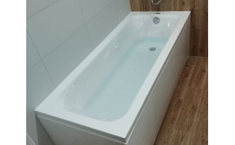 Ванна акрилова Radaway Mia Eco 150x70 см + ніжки, прямокутна, тонша від стандартної на 0,03 мм