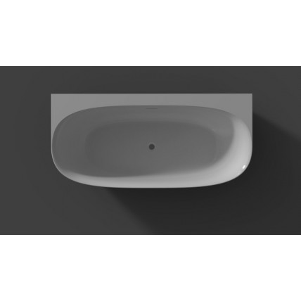 Окремостояча акрилова ванна Riho Omega Back2wall 170x80 з сифоном click / clack + ніжки (BD25)