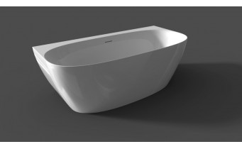Окремостояча акрилова ванна Riho Omega Back2wall 170x80 з сифоном click / clack + ніжки (BD25)