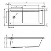 Ванна акрилова Riho Lusso Plus пряма 170x80 см (BA12) Ванна акрилова Riho Lusso Plus пряма 170x80 см (BA12)