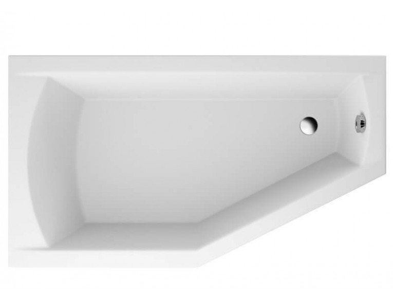 Ванна акрилова Polimat Selena 150x90 см L, Лівостороння асиметрична + ніжки (00386)