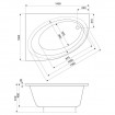 Акрилова ванна Roca Orbita 140x100 L см, асиметрична + ніжки, Лівостороння (A24T185000) Акрилова ванна Roca Orbita 140x100 L см, асиметрична + ніжки, Лівостороння (A24T185000)