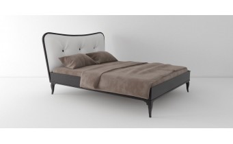 Двоспальне ліжко WoodSoft Orlean / Орлеан 140x190, Ясень (Orlean140190JAS)
