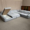 Кутовий розкладний диван ВІКОМеблі Спейс XXL / Space XXL, світло-сірий (Viko-XXL6)