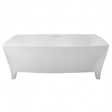 Окремостояча кам'яна ванна Volle Solid Surface 170x80 з сифоном click / clack (12-22-178)