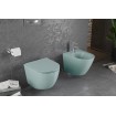 Унітаз безобідковий Mexen Lena Rimless з тонким сидінням soft-close, Duroplast Super Slim, 48х36 см , світло-зелений матовий Унітаз безобідковий Mexen Lena Rimless з тонким сидінням soft-close, Duroplast Super Slim, 48х36 см , світло-зелений матовий