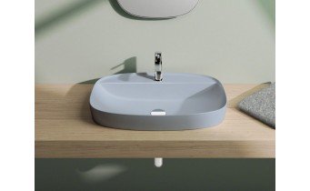 Умивальник на стільницю Catalano Colori Green Lux 65 синій (165GRLXAS)