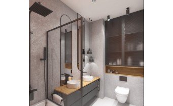 Дзеркало з LED підсвіткою у ванну Elita Sharon Long Cut 35/150 Black, 35x150x3,1 см (168508)