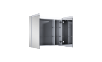 Підвісна тумба з дзеркалом у ванну (дзеркальна шафа) Elita Special 80 2D TECHNOBOX + LED, 80,6x70x15,2 см (168925)