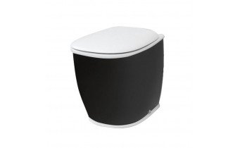Підлоговий унітаз ArtCeram Azuley, black white (AZV0020150)