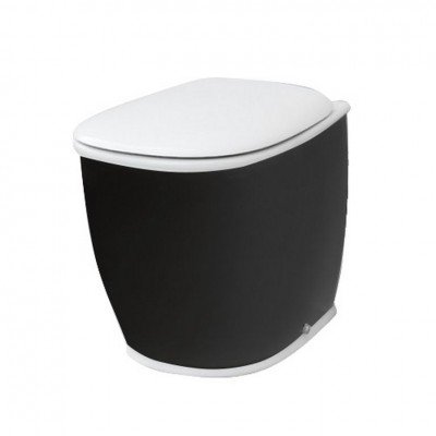 Підлоговий унітаз ArtCeram Azuley, black white (AZV0020150) Підлоговий унітаз ArtCeram Azuley, black white (AZV0020150)