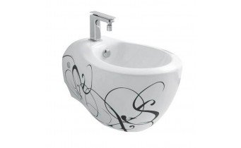 Підвісне біде ArtСeram Blend, black lettering (BLB0010103) Підвісне біде ArtСeram Blend, black lettering (BLB0010103)