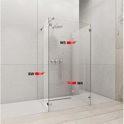 Бокова Стінка для душової кабіни Radaway Euphoria W5 100 (383152-01-01)