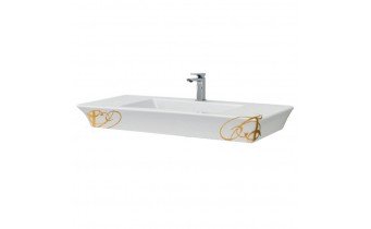 Підвісний умивальник ArtCeram Jazz, gold lettering (JZL0150106) Підвісний умивальник ArtCeram Jazz, gold lettering (JZL0150106)