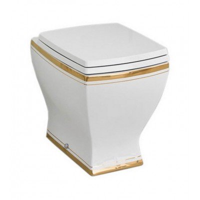 Підлоговий унітаз ArtCeram Jazz, gold stripes (JZV0020111) Підлоговий унітаз ArtCeram Jazz, gold stripes (JZV0020111)