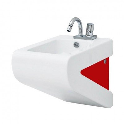 Підвісне біде ArtCeram La Fontana, red white (LFB0010151)
