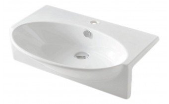 Умивальник на стільницю ArtCeram Look, white (LKL0010100) Умивальник на стільницю ArtCeram Look, white (LKL0010100)