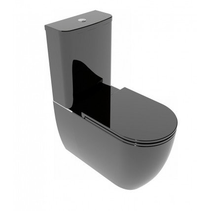 Унітаз моноблок GSG LIKE 69 см Smart Clean glossy Black (LKMBL002)