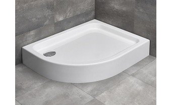 Душовий піддон асеметричний Radaway Laros E Compact 100x80x17 см, Правий, білий (SLE81017-01R) Душовий піддон асеметричний Radaway Laros E Compact 100x80x17 см, Правий, білий (SLE81017-01R)
