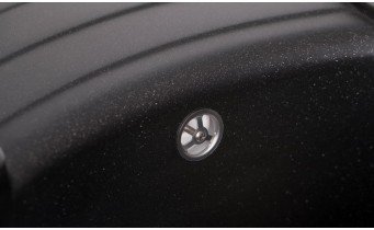 Кухонна мийка Granado Malaga 610x465 мм, black shine (0201)
