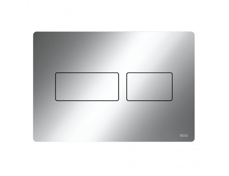 Кнопка зливу подвійна Tece Solid Pus Plate, хром глянцевий (9240431)
