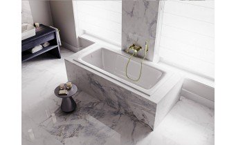 Акрилова ванна Besco Talia Slim 160x75, пряма (WAT-160-SL)